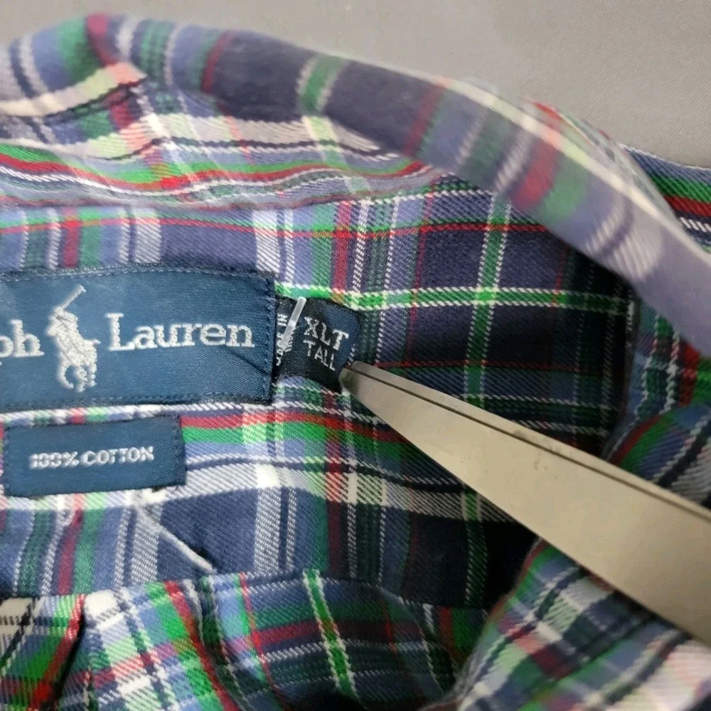 Polo Ralph Lauren‎ Shirt Men's XLT Multicolor Big & Tall Long Sleeve Button Down